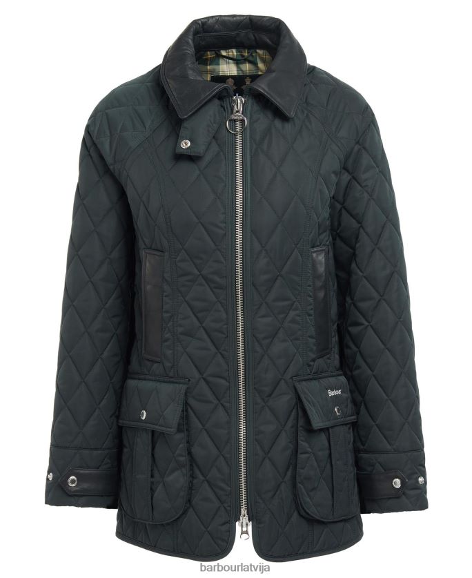 Barbour sievietes premium beadnell stepēta jaka P8J88A1481 apģērbs olīvu/seno