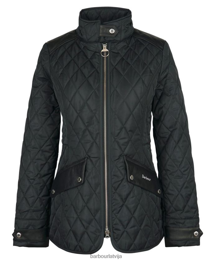 Barbour sievietes premium kavalērijas stepēta jaka P8J88A1433 apģērbs olīvu/seno