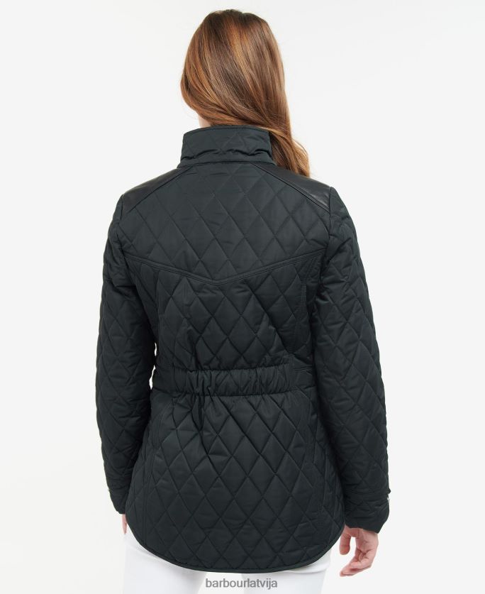 Barbour sievietes premium kavalērijas stepēta jaka P8J88A1433 apģērbs olīvu/seno