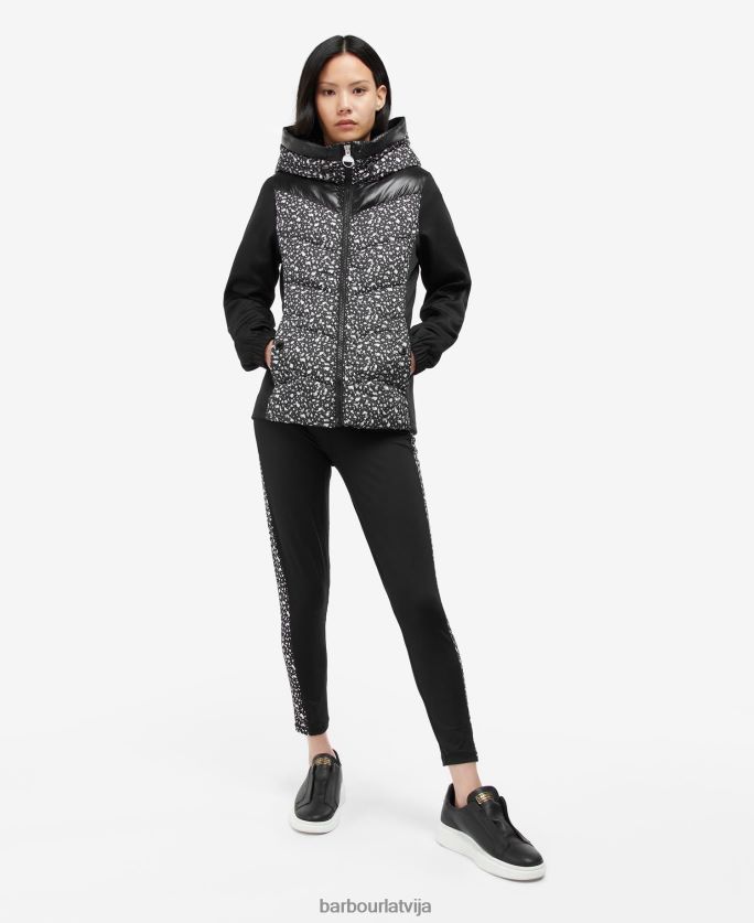 Barbour sievietes printed condor stepēts sviedri P8J88A1500 apģērbs terrazzo/melns