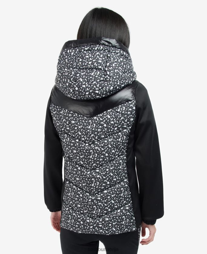 Barbour sievietes printed condor stepēts sviedri P8J88A1500 apģērbs terrazzo/melns