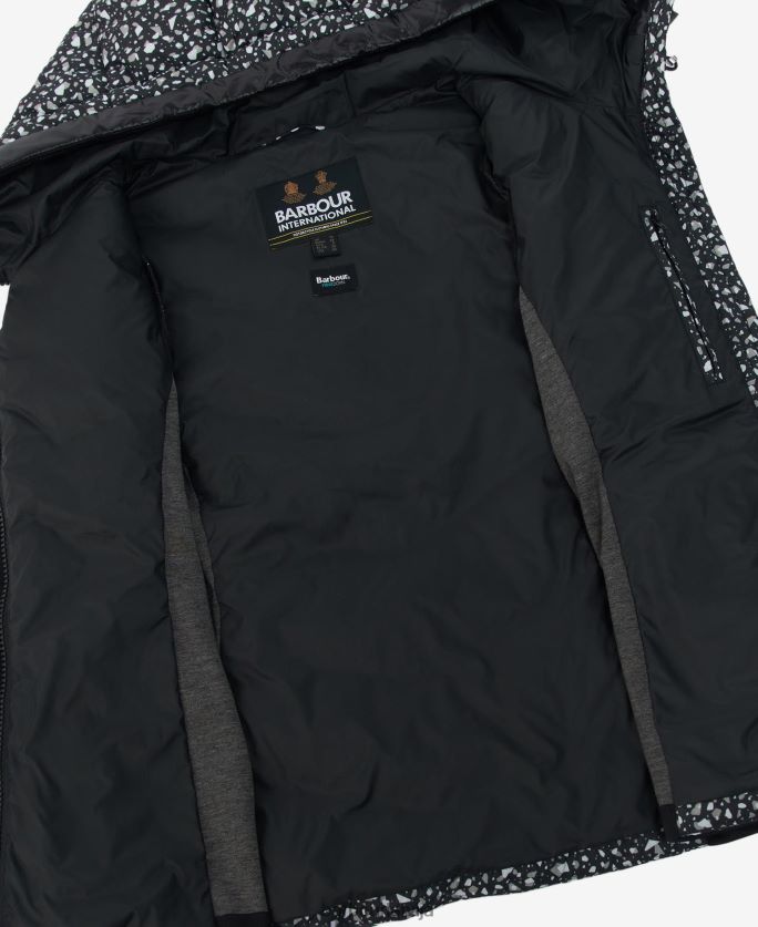 Barbour sievietes printed condor stepēts sviedri P8J88A1500 apģērbs terrazzo/melns