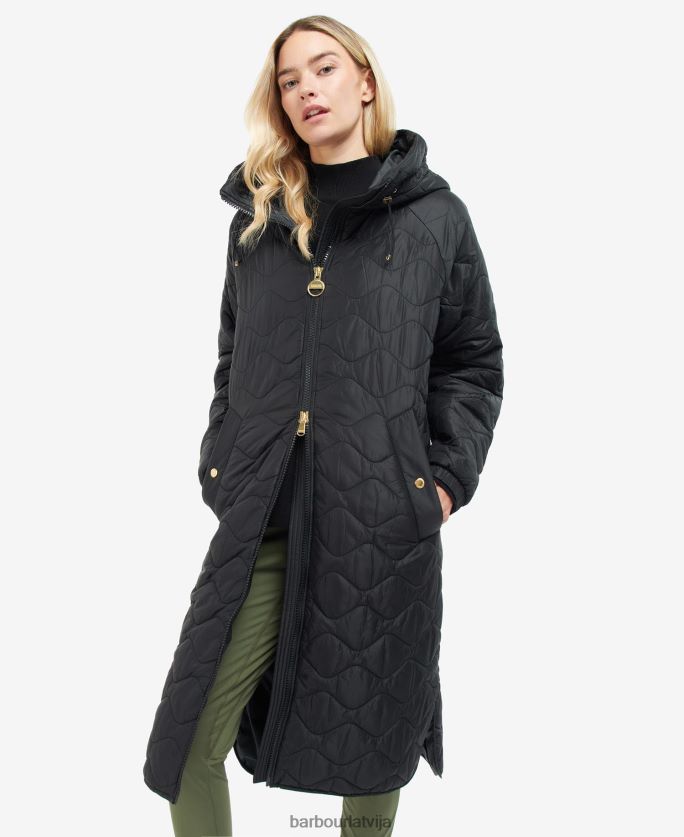 Barbour sievietes rolanda stepēta jaka P8J88A1468 apģērbs palmu zaļš