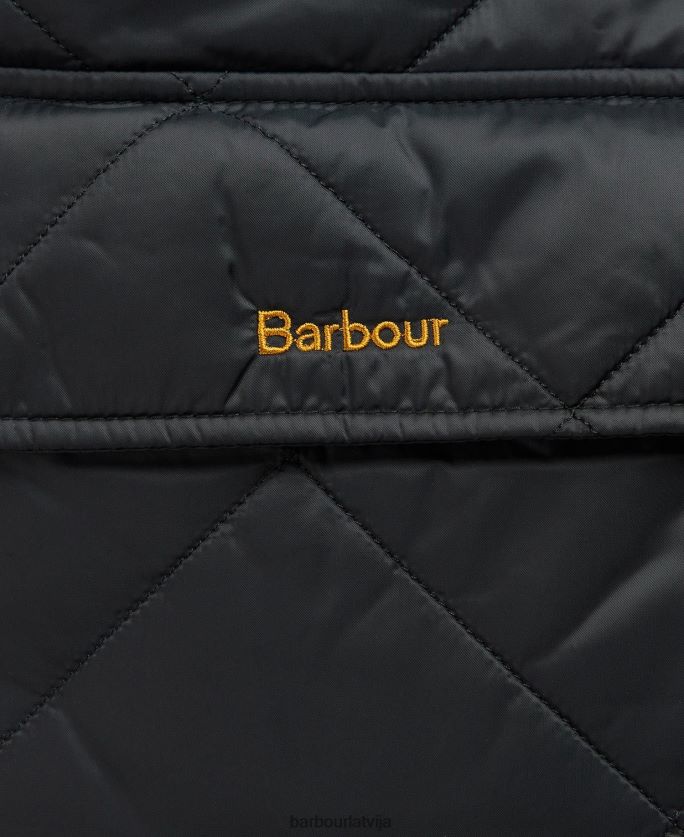 Barbour sievietes ryhope stepēta jaka P8J88A1421 apģērbs melns/sens