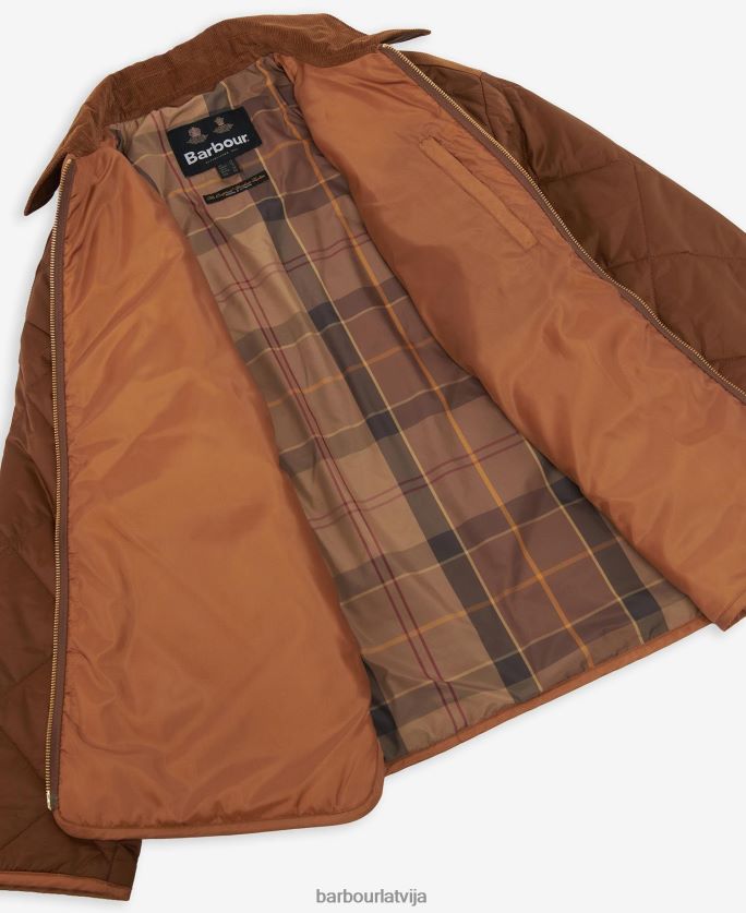 Barbour sievietes ryhope stepēta jaka P8J88A1426 apģērbs melns/sens