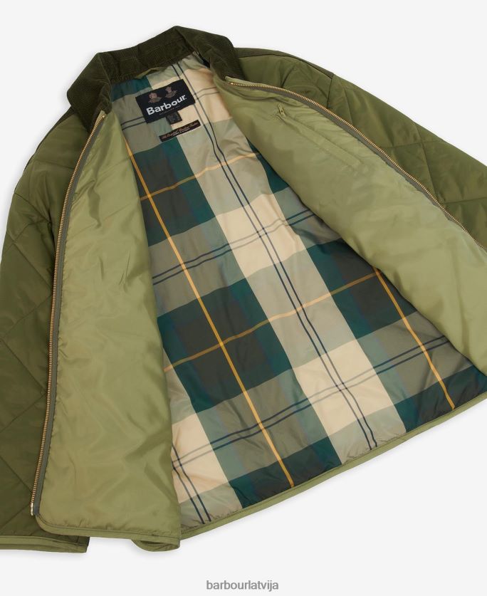 Barbour sievietes ryhope stepēta jaka P8J88A1457 apģērbs melns/sens