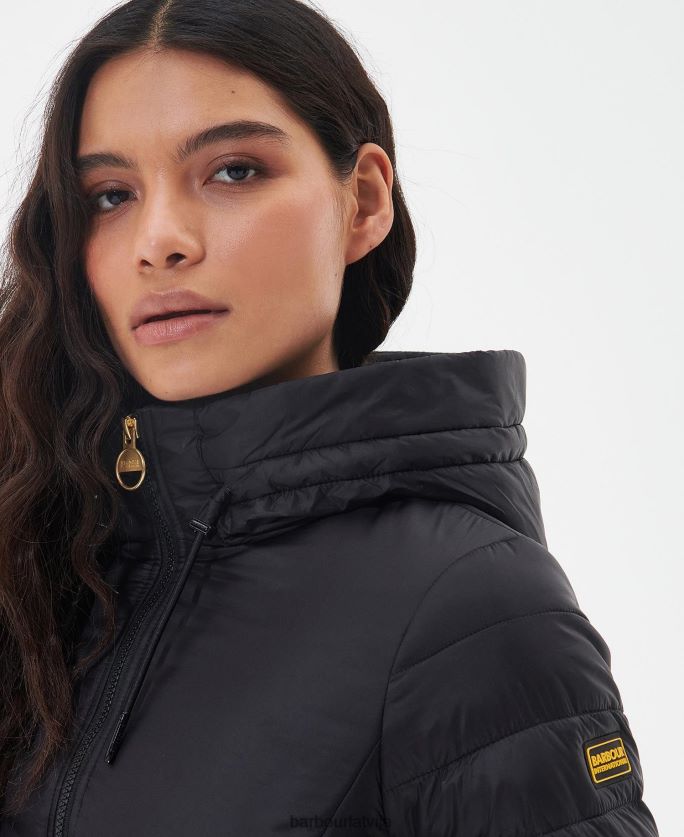 Barbour sievietes sanderson stepēta jaka P8J88A1460 apģērbs klasisks melns