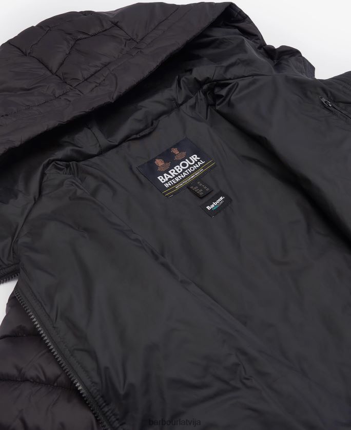 Barbour sievietes sanderson stepēta jaka P8J88A1460 apģērbs klasisks melns