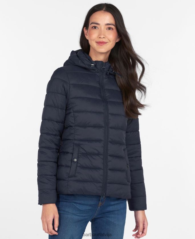 Barbour sievietes shaw stepēta jaka P8J88A1521 apģērbs rozā kvarcs