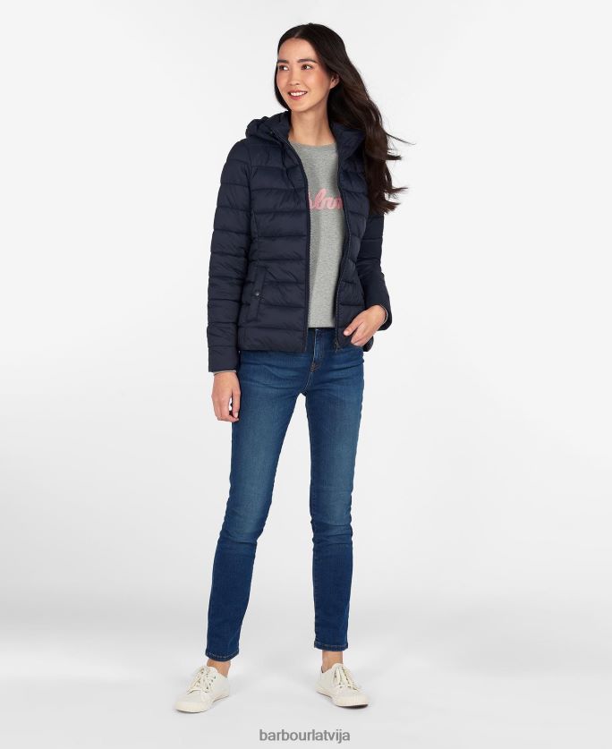 Barbour sievietes shaw stepēta jaka P8J88A1521 apģērbs rozā kvarcs