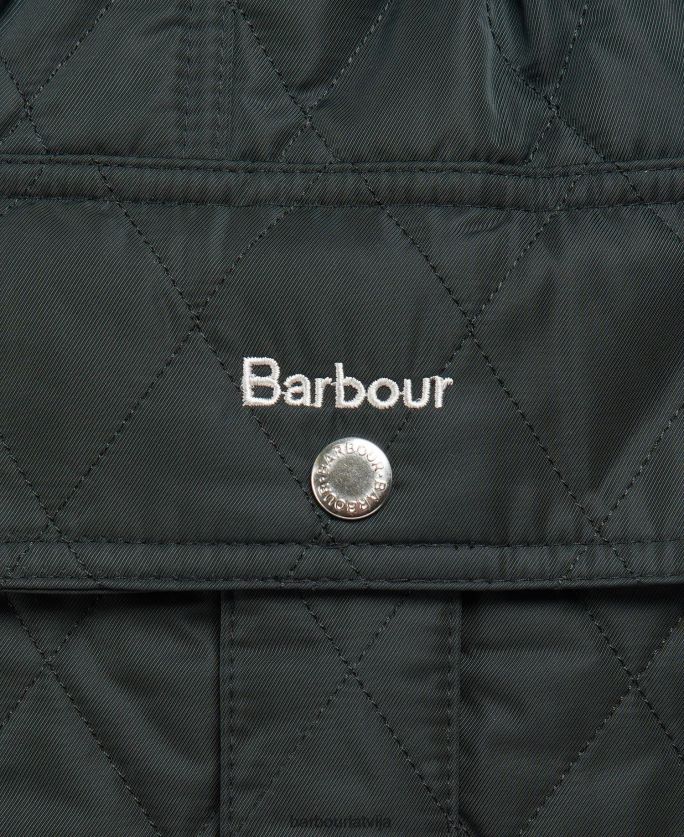 Barbour sievietes siksnas aizsardzības stepēta jaka P8J88A1488 apģērbs olīvu/seno