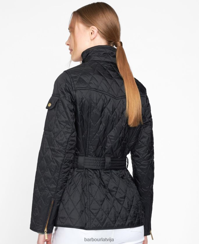 Barbour sievietes starptautiskā stepēta jaka P8J88A1404 apģērbs melns