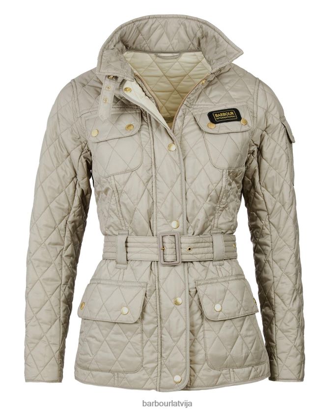 Barbour sievietes starptautiskā stepēta jaka P8J88A1419 apģērbs melns
