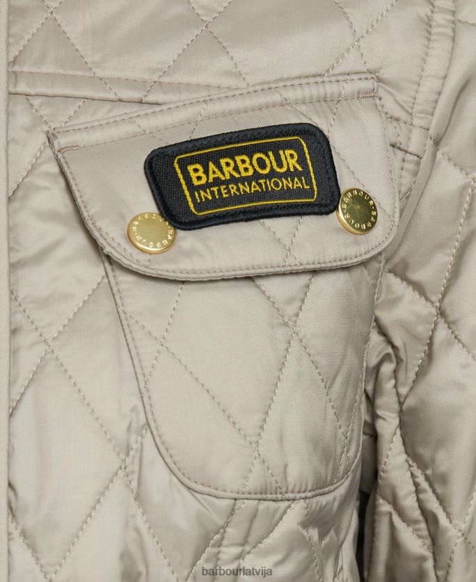 Barbour sievietes starptautiskā stepēta jaka P8J88A1419 apģērbs melns