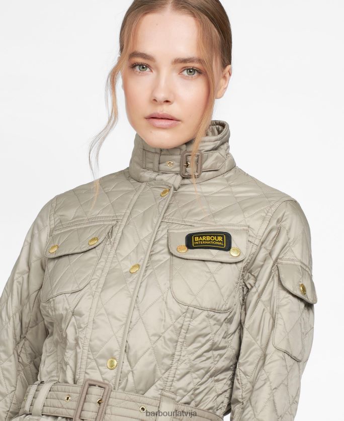 Barbour sievietes starptautiskā stepēta jaka P8J88A1419 apģērbs melns