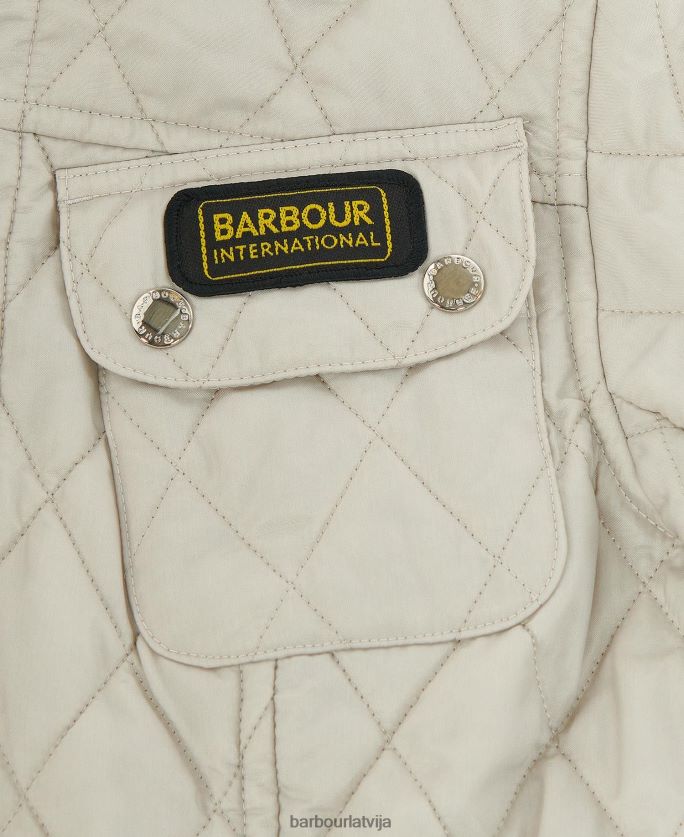 Barbour sievietes starptautiskā stepēta jaka P8J88A1510 apģērbs pusnakts zaļš