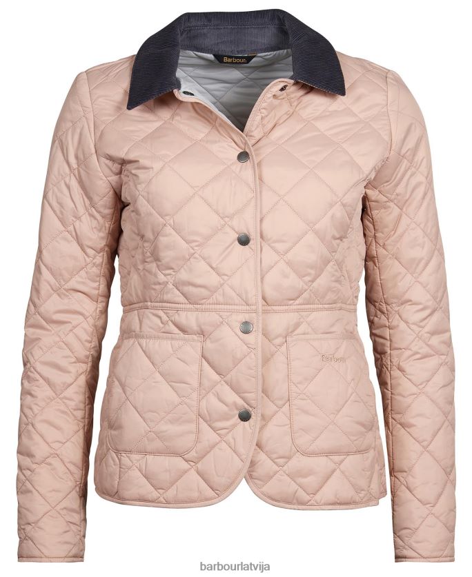 Barbour sievietes stepjacke deveron P8J88A1502 apģērbs melna/olīvu