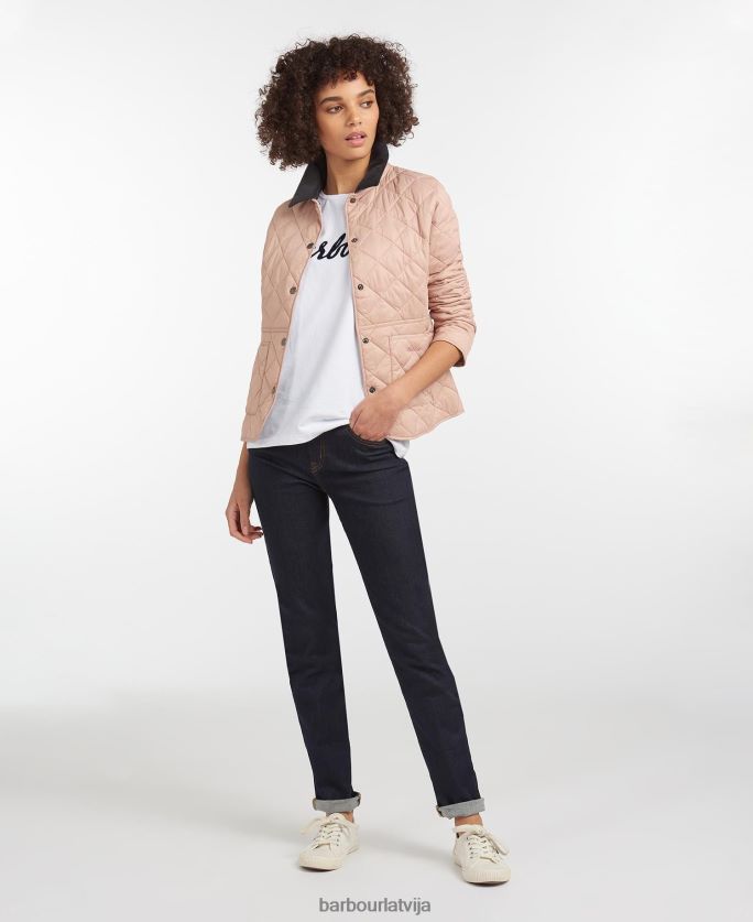 Barbour sievietes stepjacke deveron P8J88A1502 apģērbs melna/olīvu