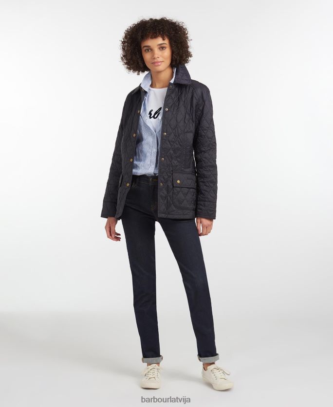 Barbour sievietes vasaras beadnell stepēta jaka P8J88A1480 apģērbs pērle
