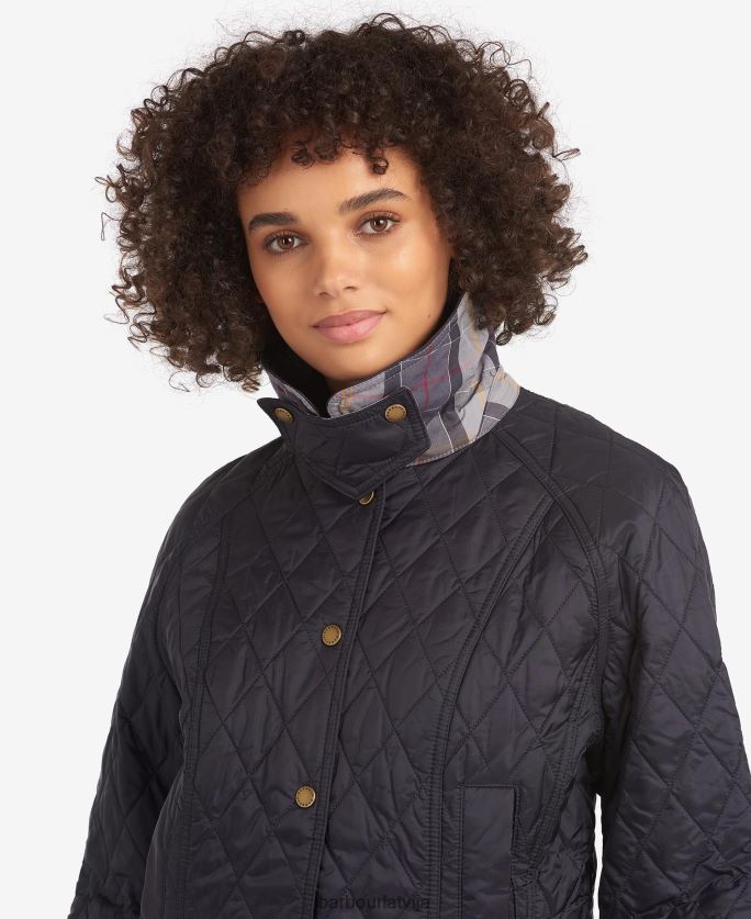 Barbour sievietes vasaras beadnell stepēta jaka P8J88A1480 apģērbs pērle