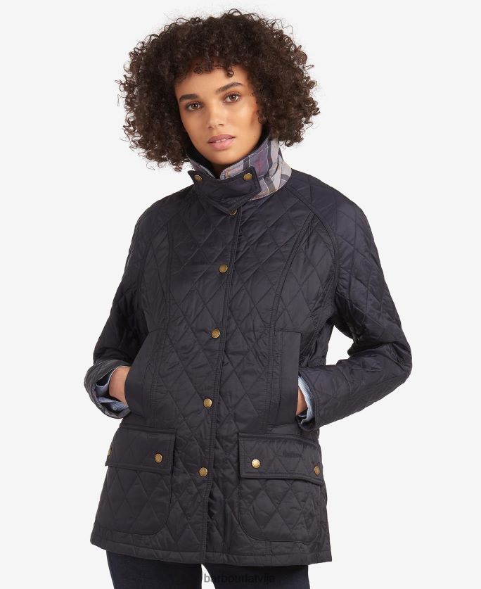 Barbour sievietes vasaras beadnell stepēta jaka P8J88A1480 apģērbs pērle