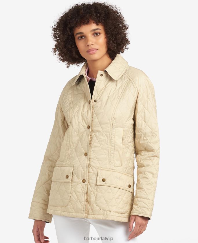 Barbour sievietes vasaras beadnell stepēta jaka P8J88A1497 apģērbs pērle