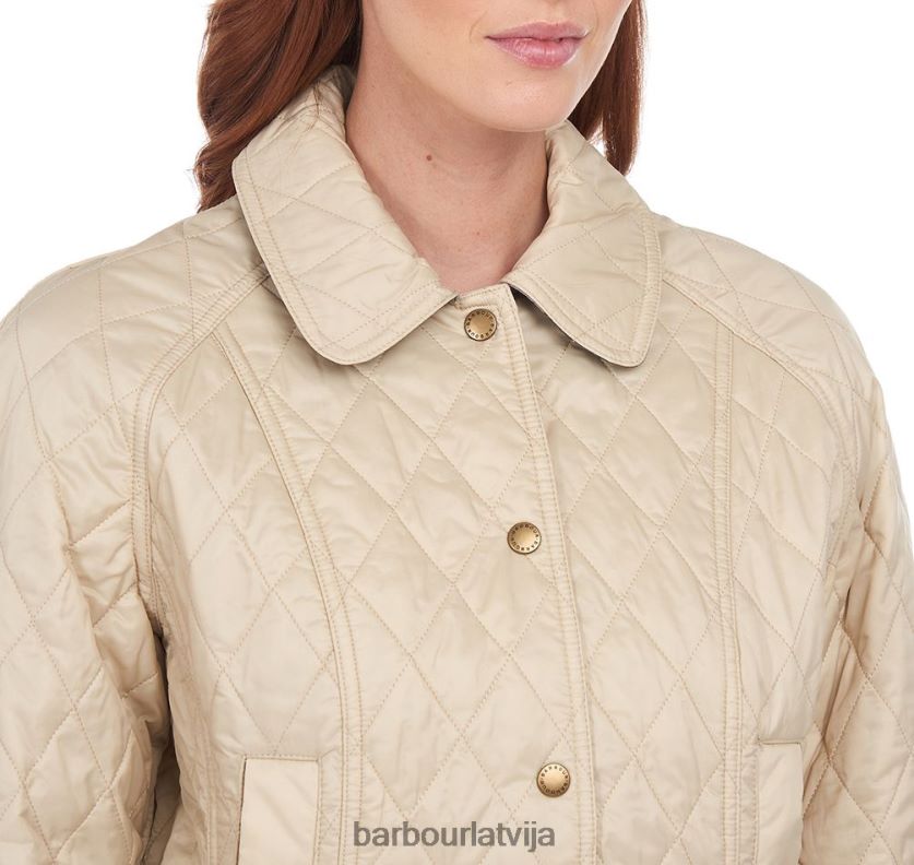 Barbour sievietes vasaras beadnell stepēta jaka P8J88A1497 apģērbs pērle