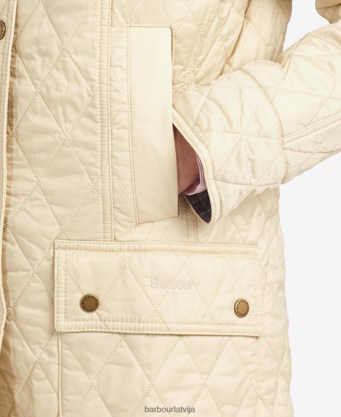 Barbour sievietes vasaras beadnell stepēta jaka P8J88A1497 apģērbs pērle