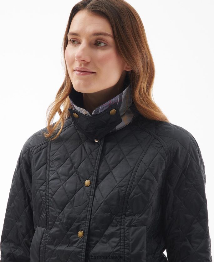 Barbour sievietes vasaras beadnell stepēta jaka P8J88A1504 apģērbs pērle