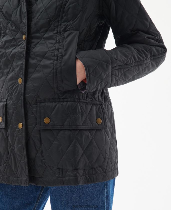 Barbour sievietes vasaras beadnell stepēta jaka P8J88A1504 apģērbs pērle
