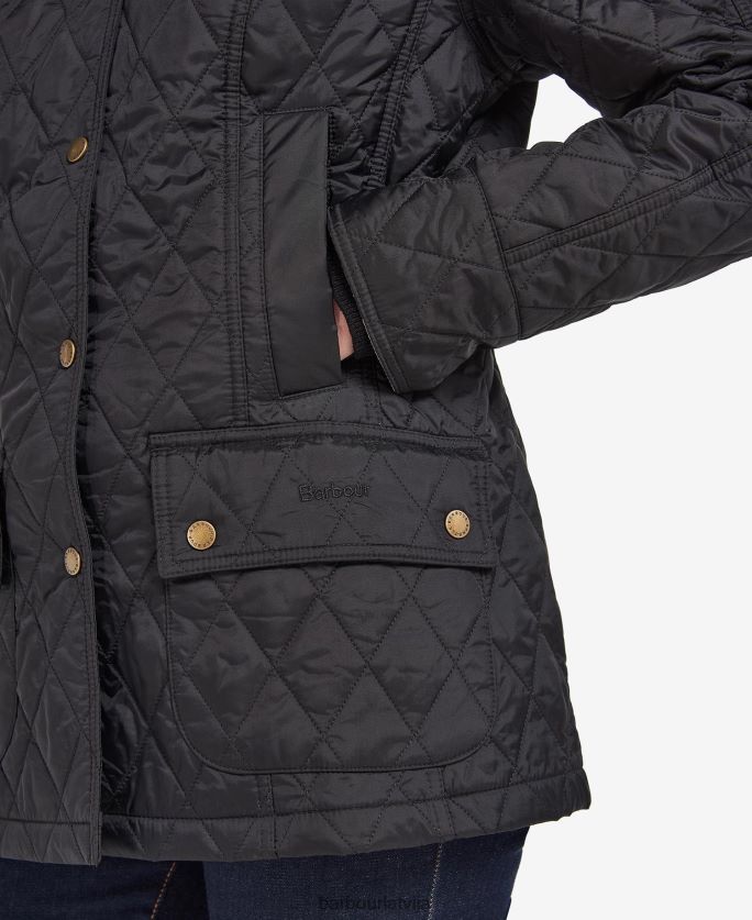Barbour sievietes vasaras beadnell stepēta jaka P8J88A1504 apģērbs pērle