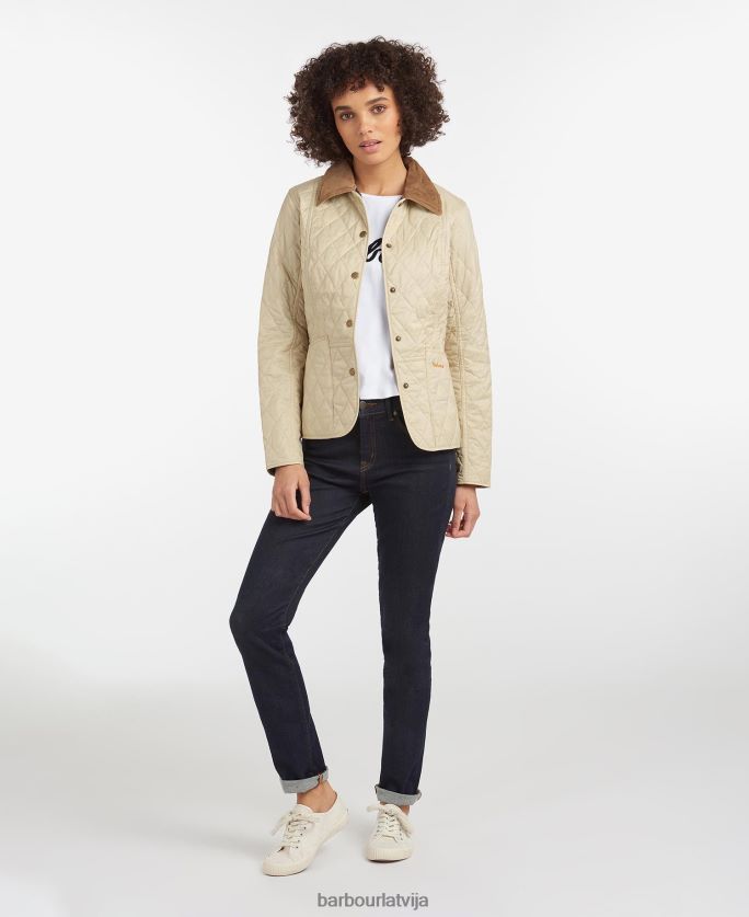 Barbour sievietes vasaras liddesdale stepēta jaka P8J88A1407 apģērbs flote/pērle