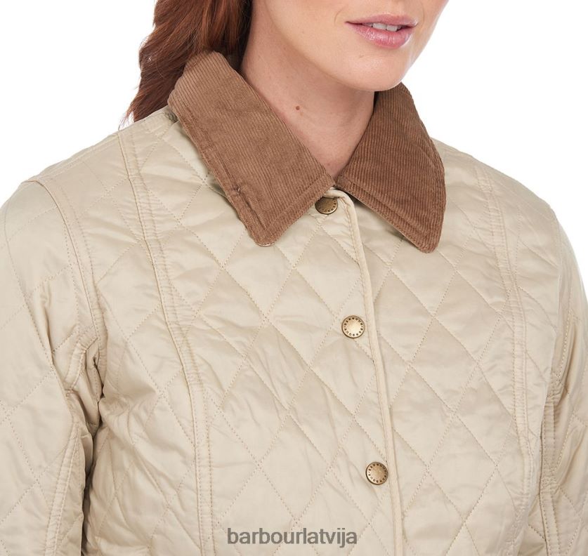 Barbour sievietes vasaras liddesdale stepēta jaka P8J88A1407 apģērbs flote/pērle