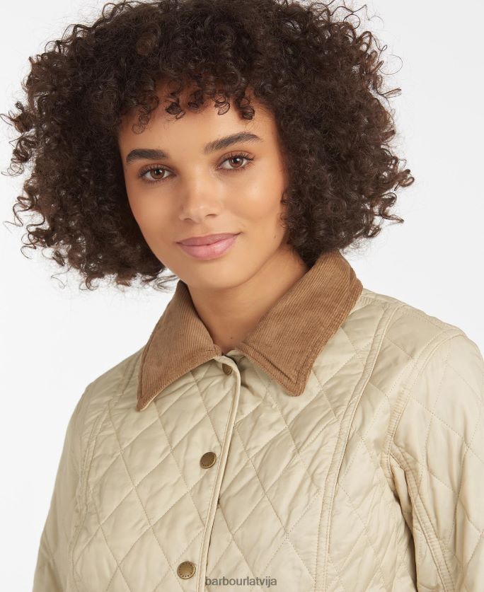 Barbour sievietes vasaras liddesdale stepēta jaka P8J88A1407 apģērbs flote/pērle