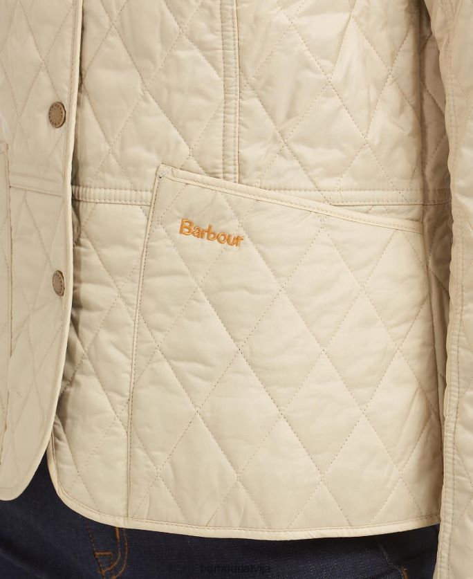 Barbour sievietes vasaras liddesdale stepēta jaka P8J88A1407 apģērbs flote/pērle