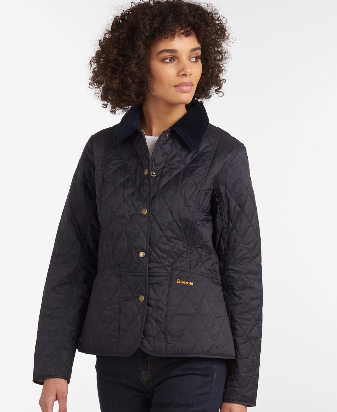 Barbour sievietes vasaras liddesdale stepēta jaka P8J88A1409 apģērbs flote/pērle