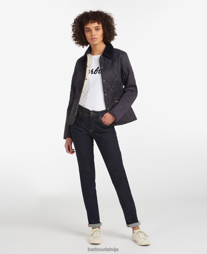 Barbour sievietes vasaras liddesdale stepēta jaka P8J88A1409 apģērbs flote/pērle