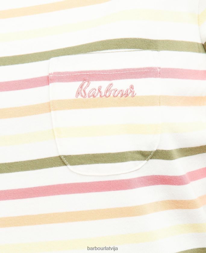 Barbour sievietes Bredley tops ar īsām piedurknēm P8J88A1755 apģērbs flotes multistripe