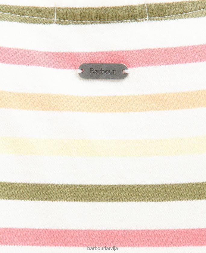 Barbour sievietes Bredley tops ar īsām piedurknēm P8J88A1755 apģērbs flotes multistripe