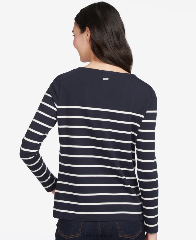 Barbour sievietes Bredlija tops P8J88A1676 apģērbs mākonis/jūras flote