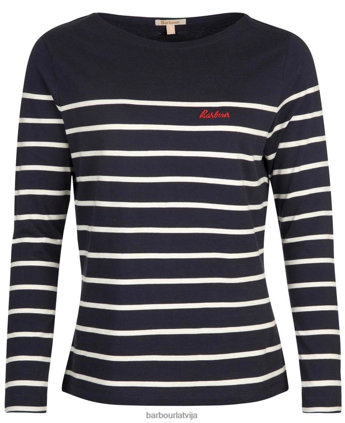 Barbour sievietes Bredlija tops P8J88A1676 apģērbs mākonis/jūras flote
