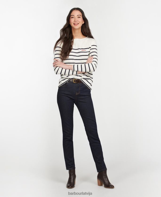 Barbour sievietes Bredlija tops P8J88A1677 apģērbs mākonis/jūras flote