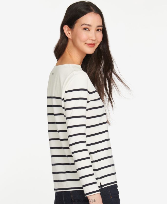 Barbour sievietes Bredlija tops P8J88A1677 apģērbs mākonis/jūras flote