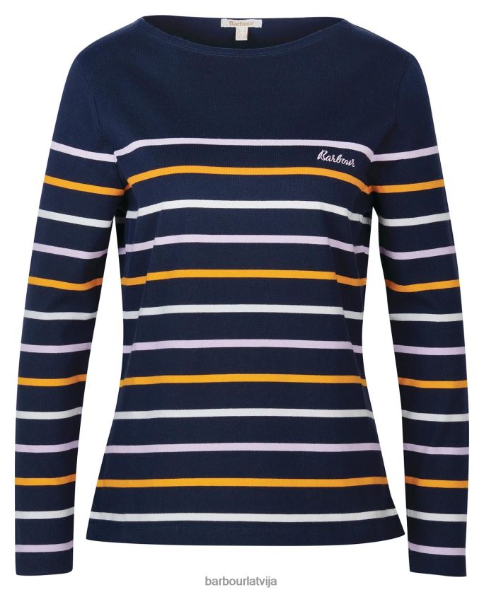 Barbour sievietes Hawkins tops P8J88A1648 apģērbs jūras josla
