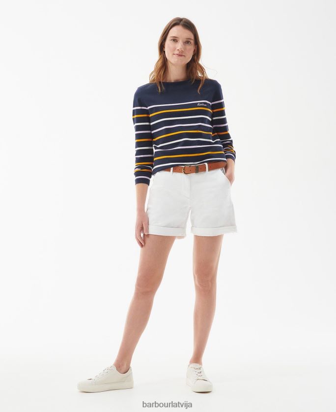 Barbour sievietes Hawkins tops P8J88A1648 apģērbs jūras josla
