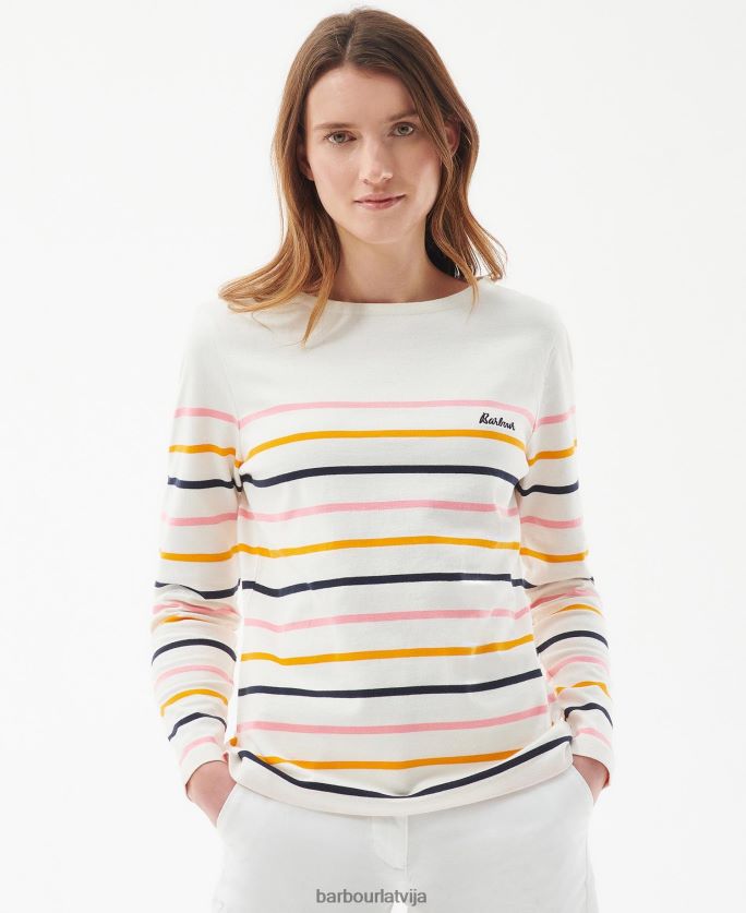 Barbour sievietes Hawkins tops P8J88A1656 apģērbs mākoņu josla