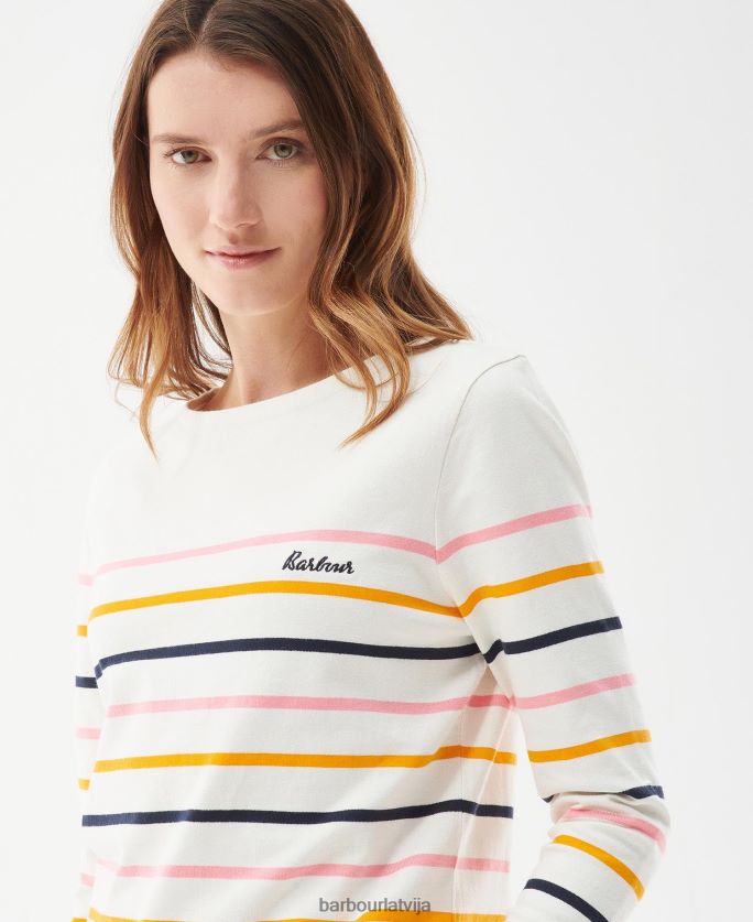 Barbour sievietes Hawkins tops P8J88A1656 apģērbs mākoņu josla