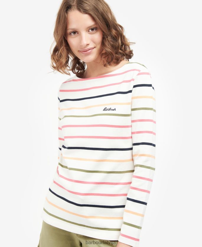 Barbour sievietes Hawkins tops P8J88A1665 apģērbs mākoņu josla