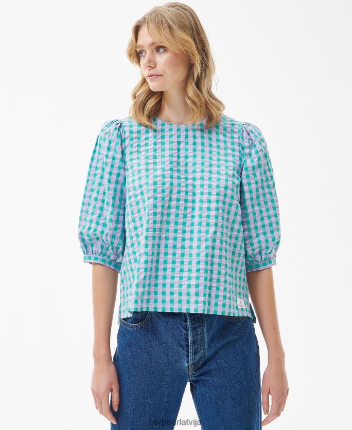 Barbour sievietes ģerānijas augšdaļa P8J88A1610 apģērbs klasisks multi