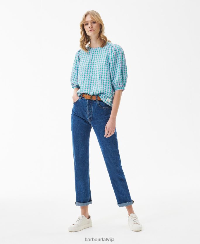 Barbour sievietes ģerānijas augšdaļa P8J88A1610 apģērbs klasisks multi